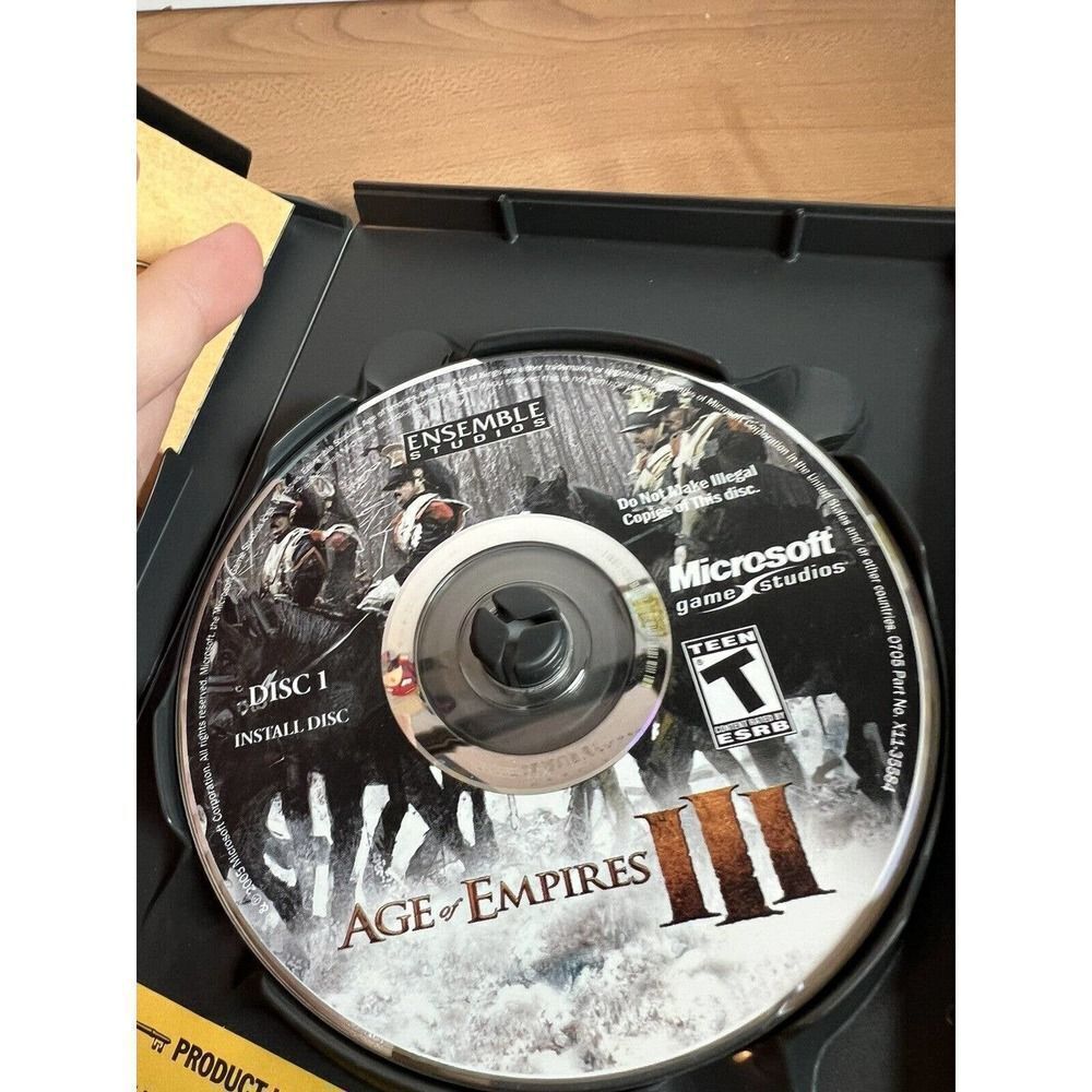 Age of Empires 3 III PC CD Microsoft 3 Discs Manual 2005 - Picture 8 of 10